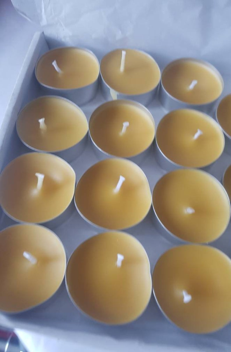 Beeswax T Light Candles Made With Pure Beeswax Sourced From Etsy UK