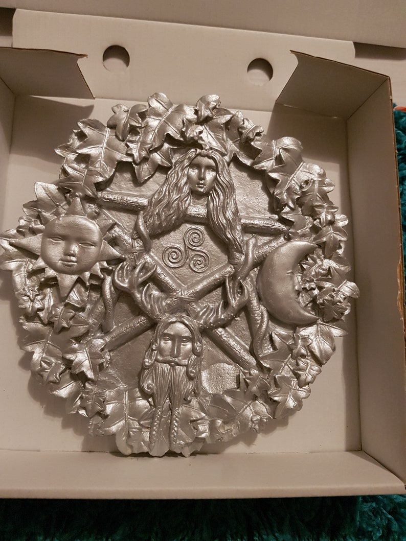 Wiccan/pagan God and Goddess Wall Plaque Unpainted Etsy