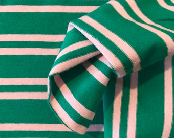 Jersey/ striped jersey "Jersey Stripe", green/rosé