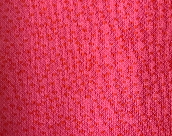 Bio-Jacquard Lillestoff "Dotties pink/orange", 100% Bio-Baumwolle, GOTS, extra breit