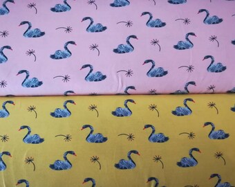 Jersey "Lovely Swan", verschiedene Farben, Design von POPPY