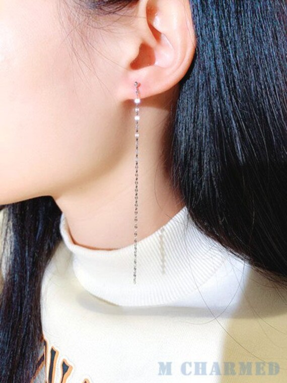 Tassel sale threader earrings