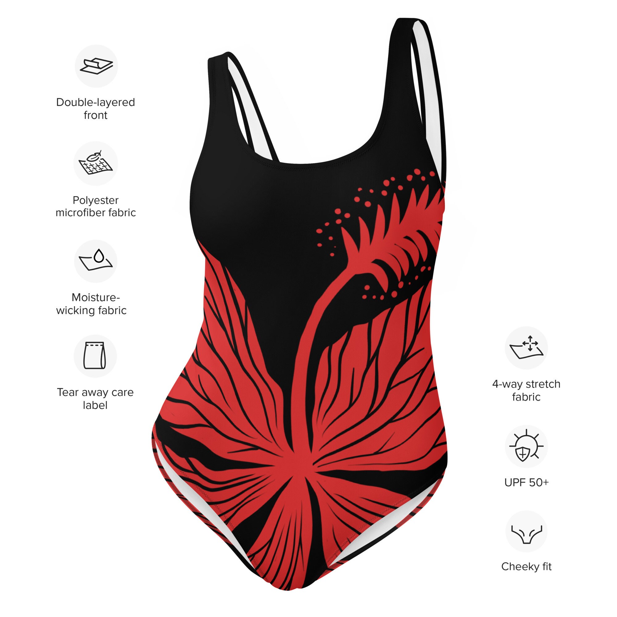 Hibiscus Hideaway Tie Side One Piece Swimsuit