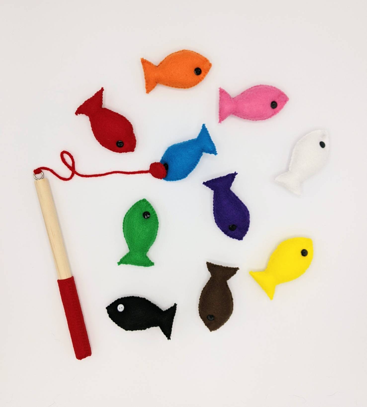 12-piece Magnetic Fish Game, Motor Skills Teaching Travel Toy
