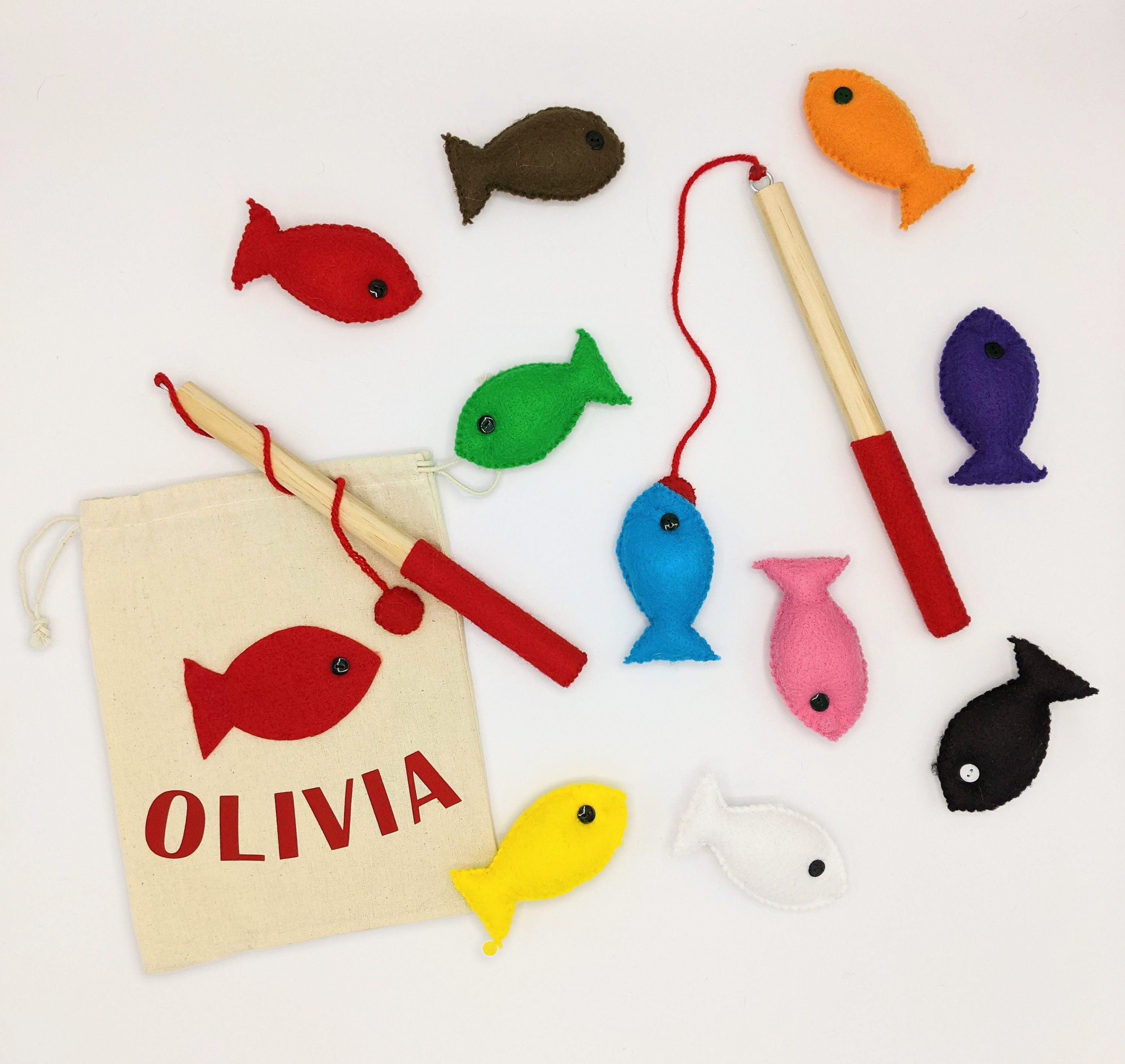 12piece Fish Game Motor Skills Teaching Travel Toy Etsy