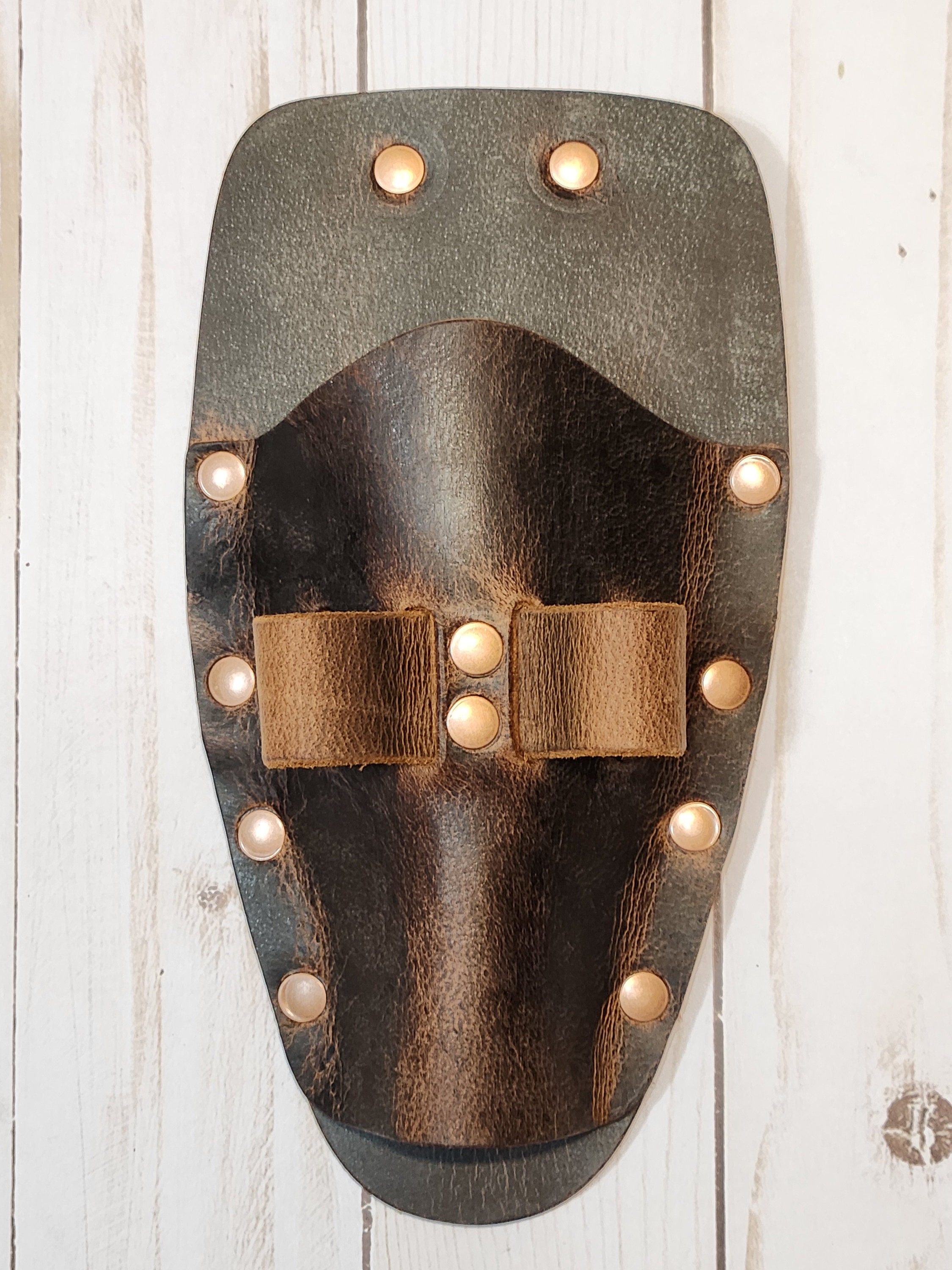 Handmade operators multi tool leather pouch