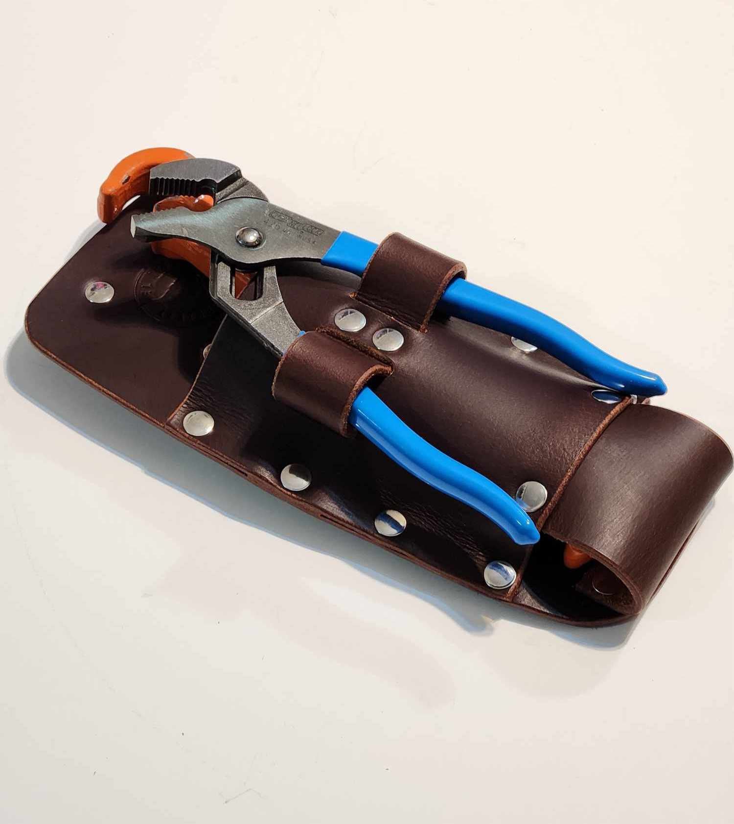 Handmade operators multi tool leather pouch #2