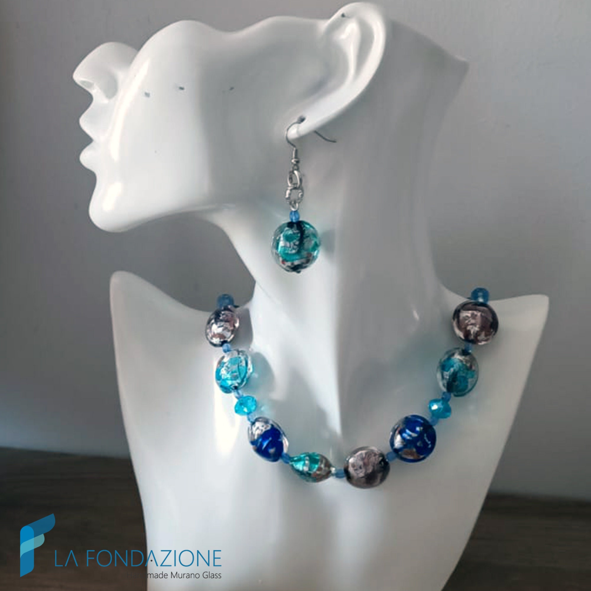 Amazon.com: Authentic Murano Glass Dangle Earrings - Murano Glass Hand Made  In Italy - edgy earrings - beaded earrings - Hand Blown Glass : Handmade  Products