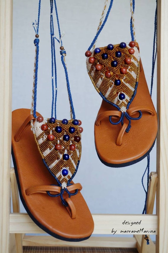 sandale macramé