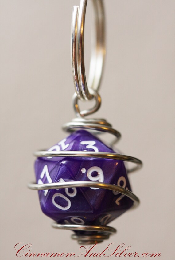 also have in othe colors Dice Keychain Key Fob purple