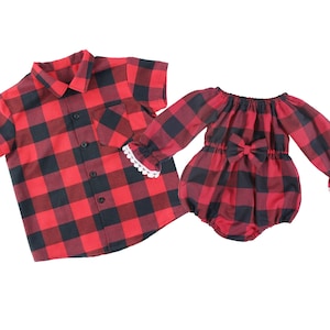 Brother Sister Matching Christmas Outfits Etsy UK