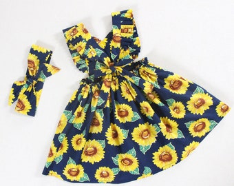 little girl sunflower dress