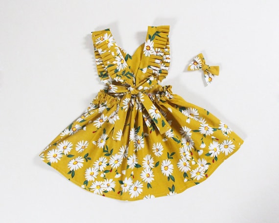 yellow little girl dresses