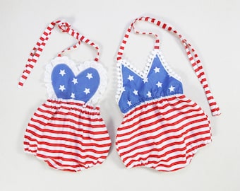 4th of july baby girl outfits baby girl romper first 4th of july birthday outfit baby girls clothes Memorial day romper newborn romper