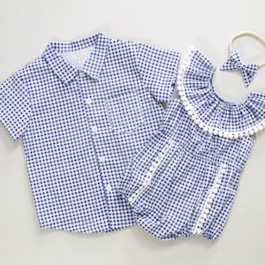 Gingham brother sister matching outfits big brother little sister big sister matching family outfits brother shirts matching sibling outfits