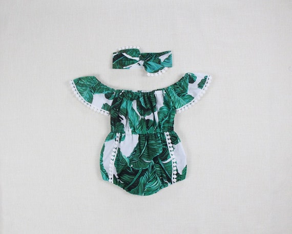 tropical baby outfit