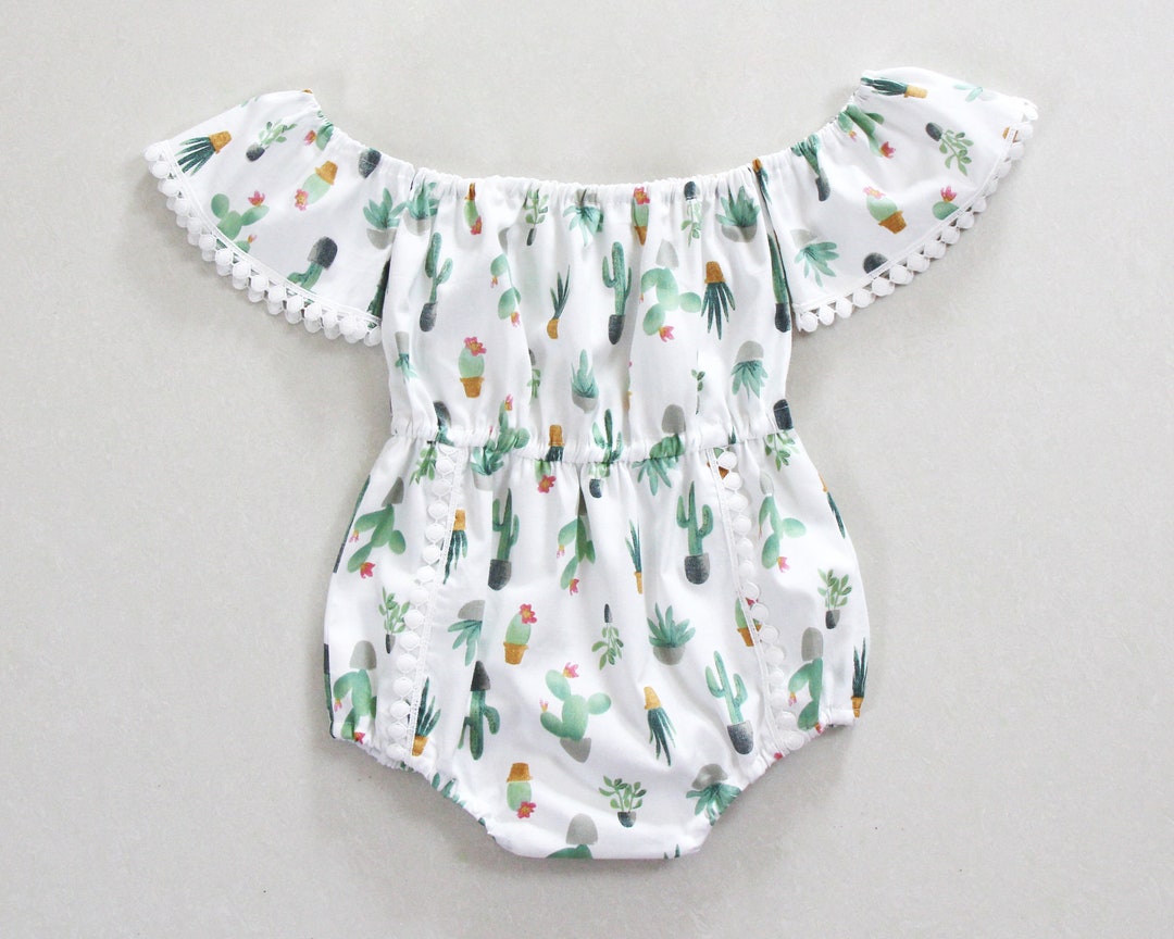 Cactus Baby Girl Clothes Baby Girl Outfit Baby Romper Baby Girl