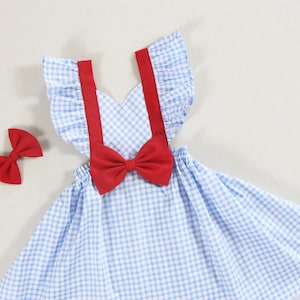 Dorothy costume baby girl dresses Halloween Costume Wizard of Oz dress little girls dresses Dorothy birthday dress baby clothes outfits