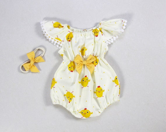 easter chick baby outfit