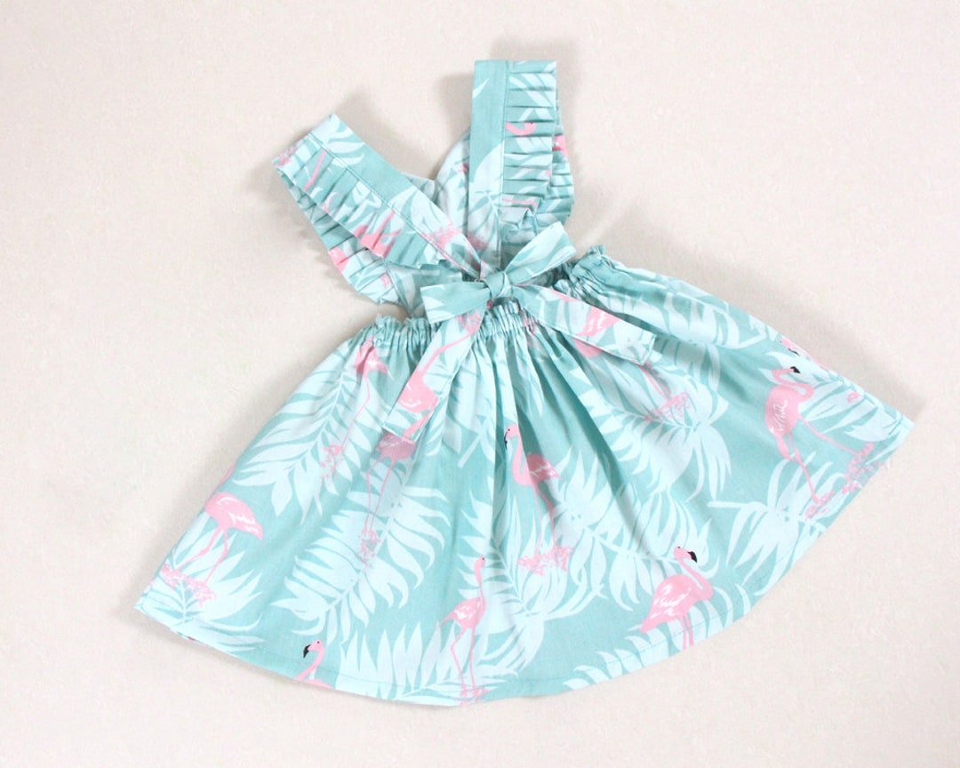 Flamingo Mint Dress Little Girls Dresses Baby Girl Dresses - Etsy