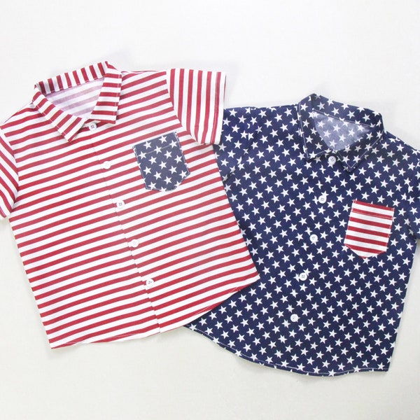 4th of july shirt kids brother shirts boy shirts brother sister matching outfits boy's shirt baby boy button up shirt baby boy clothes Star