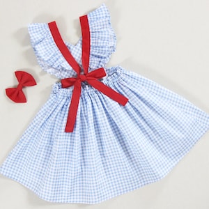 Mädchen Hallowen Kostüm Dorothy Kostüm Baby Mädchen Kleider Zauberer von Oz Kleid kleine Mädchen Kleider Dorothy Geburtstag Kleid Babykleidung Outfits