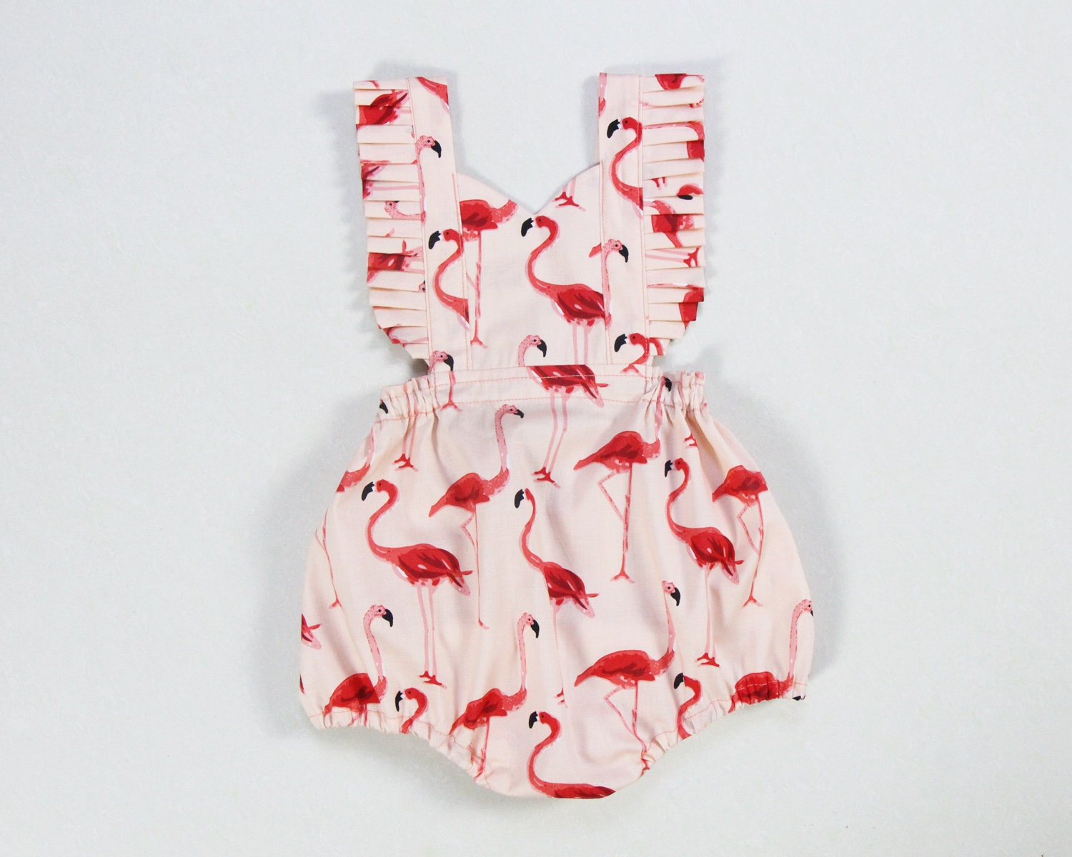 baby flamingo romper