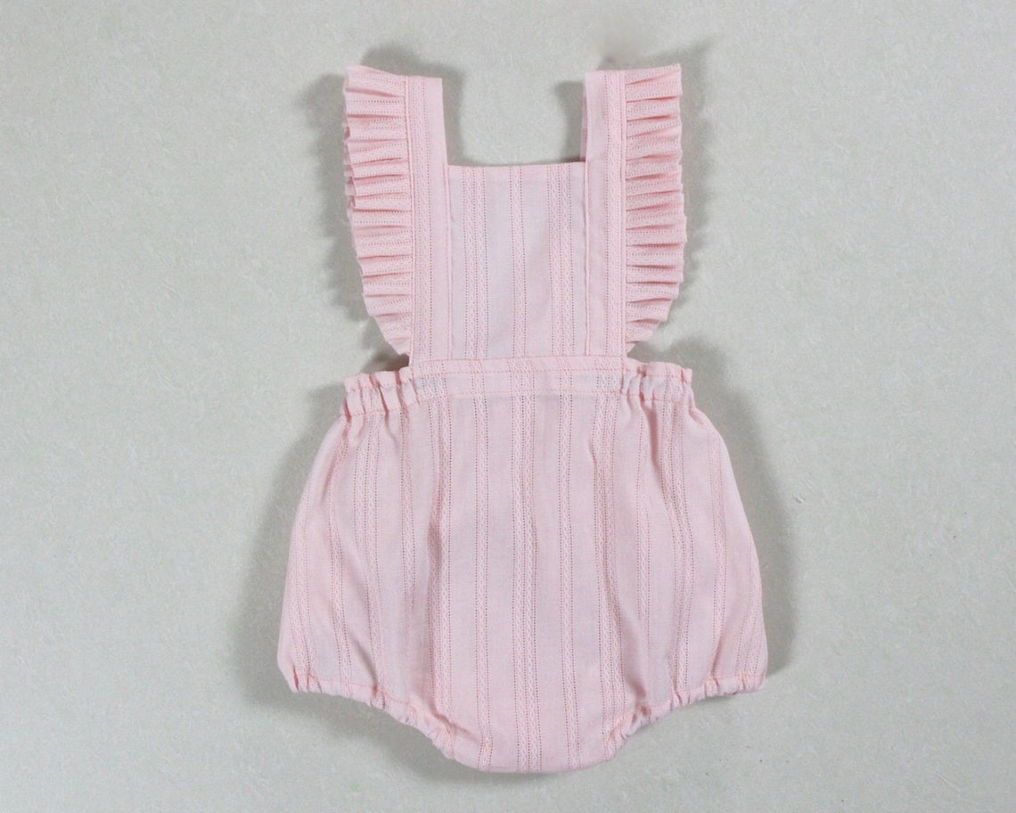 Solid Pink Baby Girl Romper Baby Girl Outfits Baby Girl Etsy