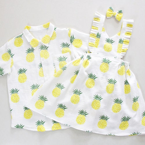 Pineapple Brother Sister Matching Outfits Big Brother Little | Etsy