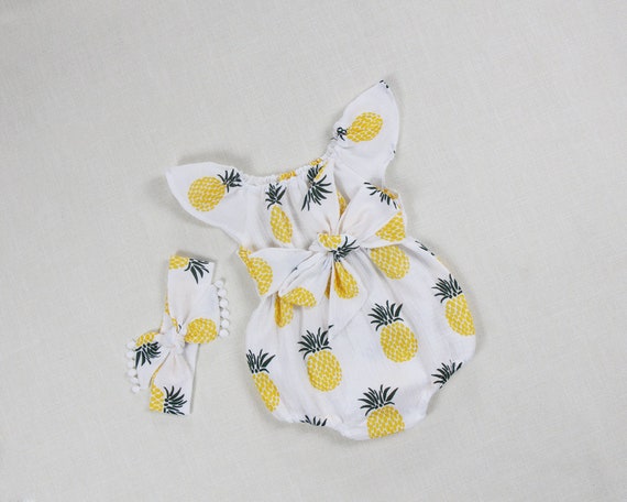 baby girl pineapple outfit