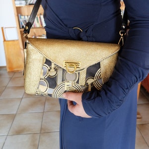 evening bag, clutch, shoulder bag, leather, unique