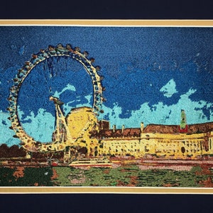 Embroidery of the London Eye