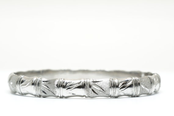 silver bamboo bangle