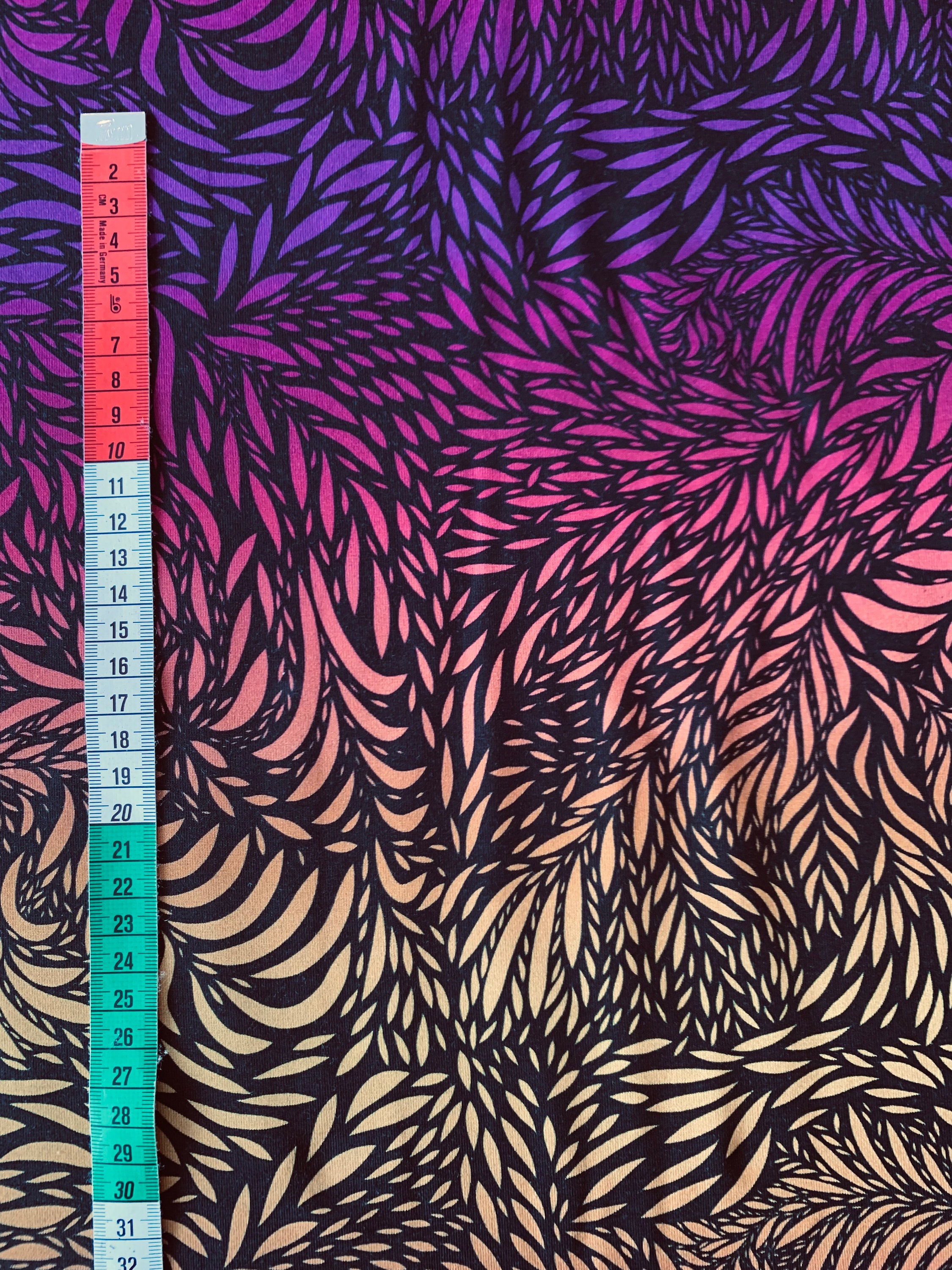 Jersey Breeze, Pink/mustard/burgundy/purple on Black - Etsy