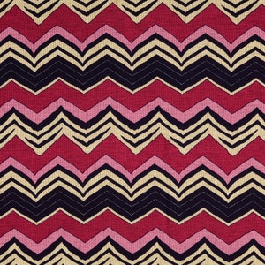 Knit Jersey Zacken berry