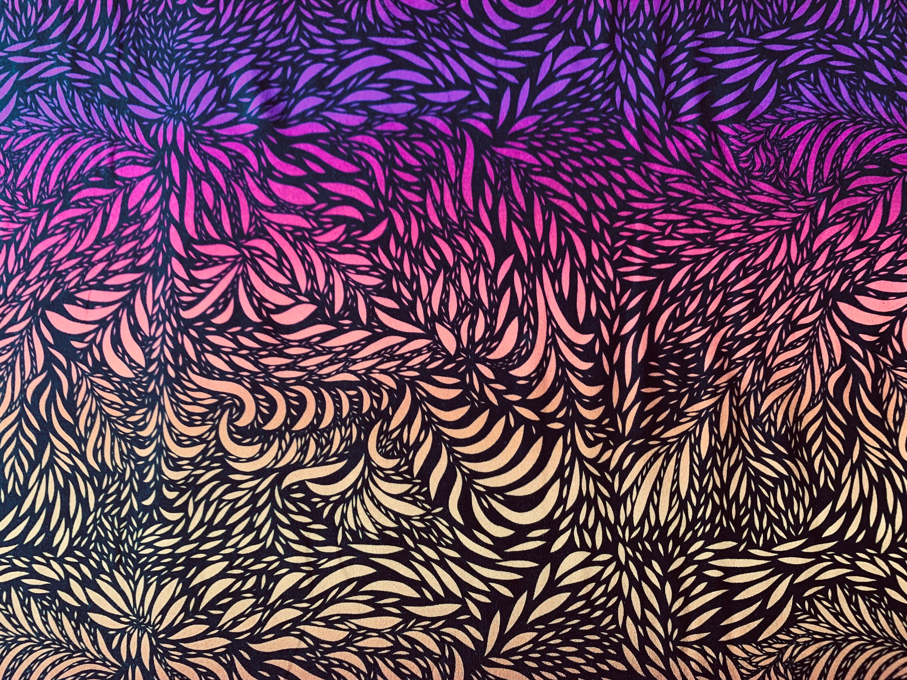 Jersey Breeze, Pink/mustard/burgundy/purple on Black - Etsy