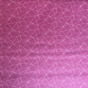 Grafische print van katoen/geweven stof, roze