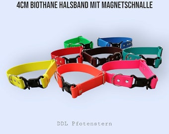 Biothane Halsband mit Magnetschnalle Fidlock 40mm breit