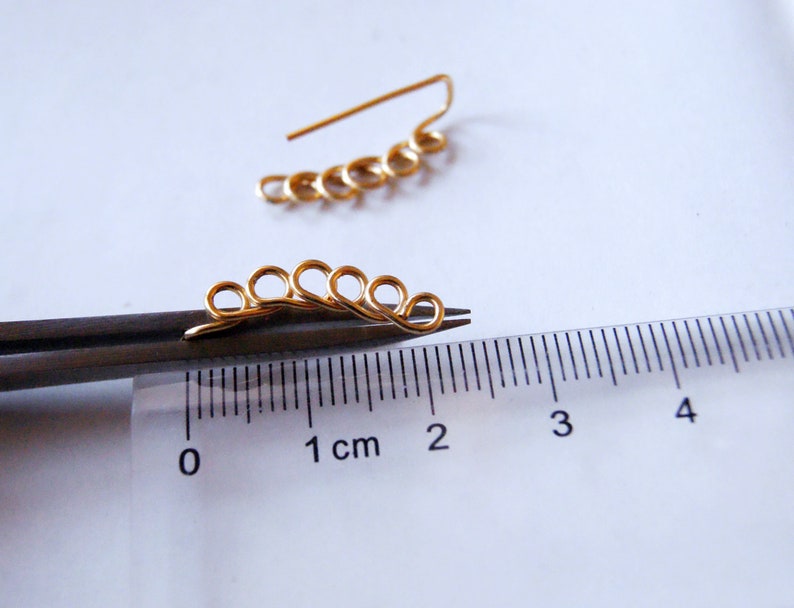 ear climber,beading blank,ear cuff,wire ear jacket,ear wrap,ear crawler,add a bead,round ear climber,ear sweep,ear pin,trendy earrings,blank