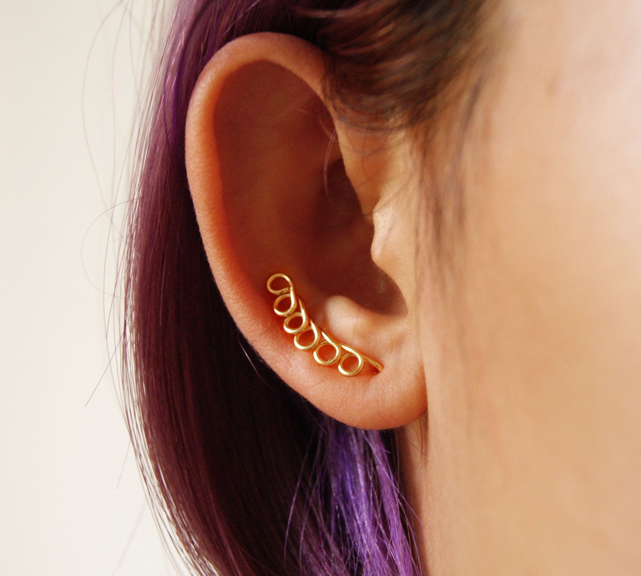 Ear Climber,beading Blank,ear Cuff,wire Ear Jacket,ear Wrap,ear Crawler