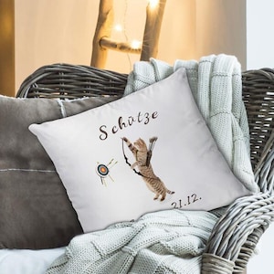 Pillow Cat &quot;Zodiac Sign Sagittarius&quot; - 40 x 40 cm MF