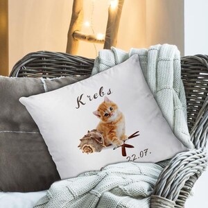 Pillow Cat &quot;Zodiac Sign Cancer&quot; - 40 x 40 cm MF