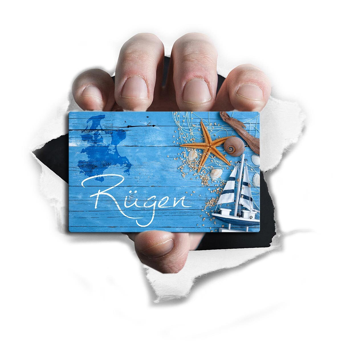 Fridge magnet strong island of Rügen magnet Baltic Sea souvenir gift maritime for travel enthusiasts women men Baltic Sea lovers