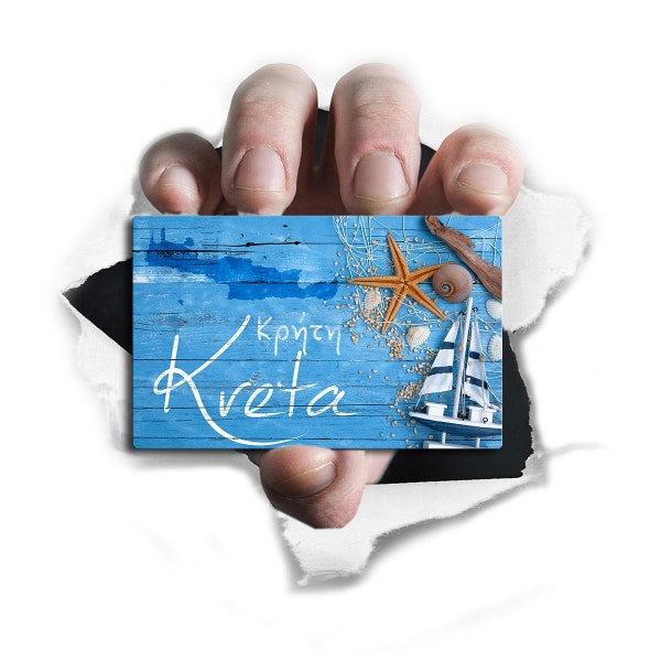 Kühlschrankmagnet stark Insel Kreta Magnet Crete Griechenland Geschenk Souvenir Mediterran Greece für Reiselustige Frauen Männer