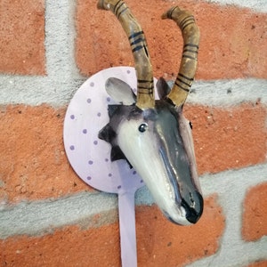 Schöner Wandhaken mit STEINBOCK-Motiv, Wanddeko Metall, Garderobenhaken, Kinderzimmerdeko, Kleiderhaken Kinderzimmermöbel, Geschenk Geburt zdjęcie 9