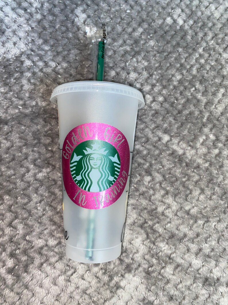 Starbucks Christmas glitter cups Golden Girls Inspired Starbucks Cup Classy Ratchet Golden Girls friend gifts. Savage Bougie