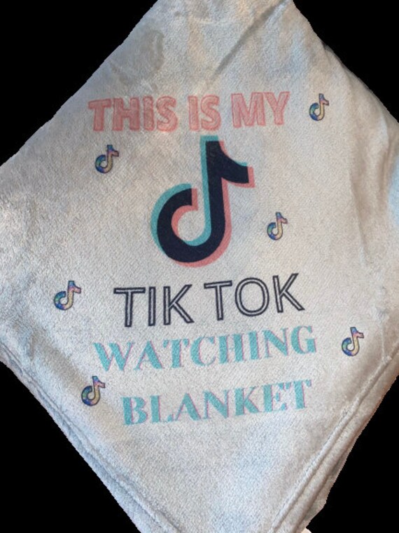 Tik Tok This Is My Tik Tok Watching Blanket Personalize Etsy
