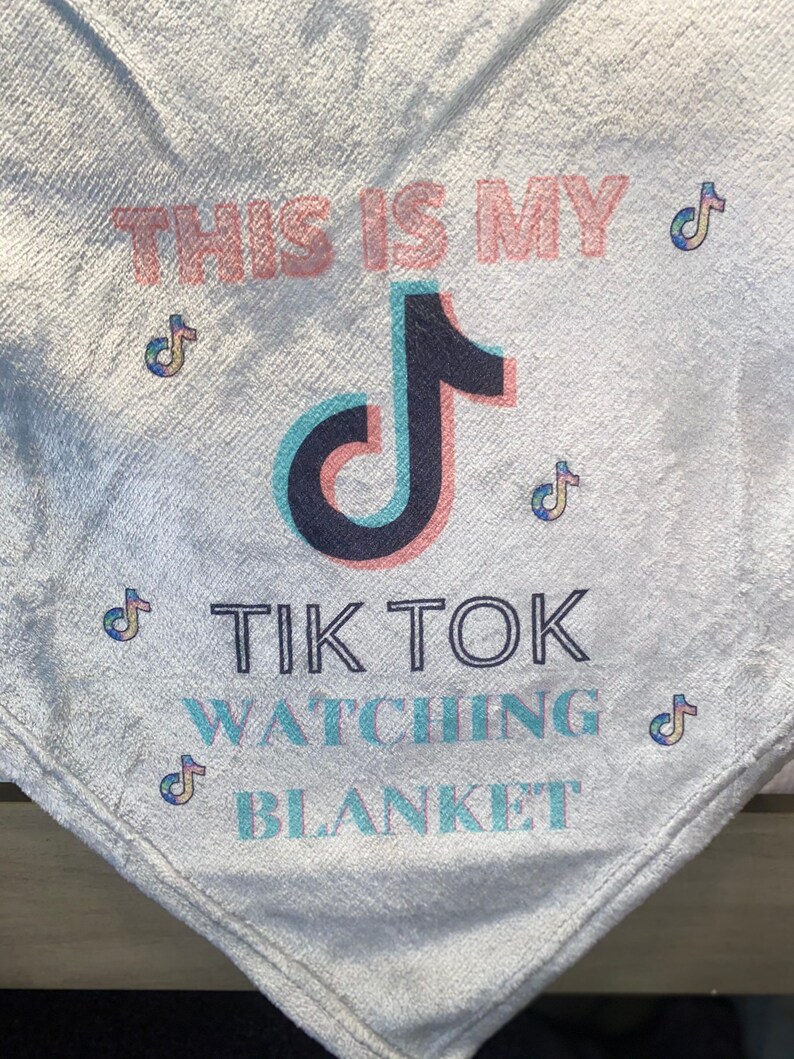 Tik Tok This Is My Tik Tok Watching Blanket Personalize Etsy