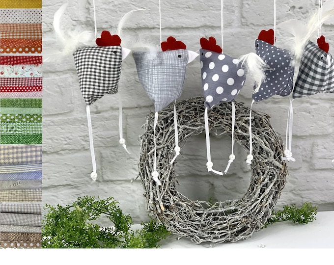 Chickens free choice of color, hens, spring decoration birds, hearts, gift idea, Easter bunnies, Easter, Easter decoration, table decoration, spring, souvenir