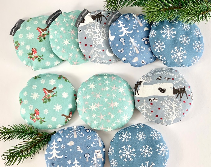Set of 2 hand warmers rapeseed, pocket warmers, baby pillows, heat pads, cold pads, cooling pads, small heat pads, round children's heat pads